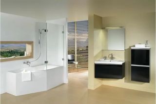 Акриловая ванна Riho Geta Plug and Play B031009005 R 170х90см белый